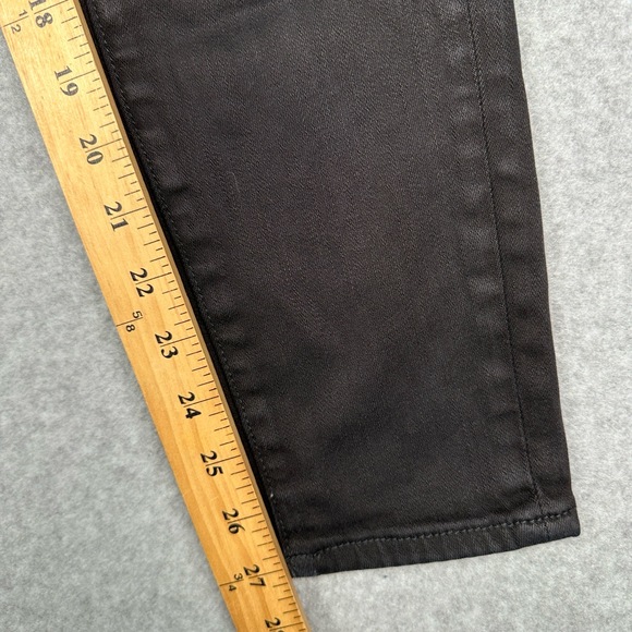 Anthropologie Pilcro And The Letterpress Jeans Sz 28 Mid Rise Black Denim Skinny - Picture 8 of 13